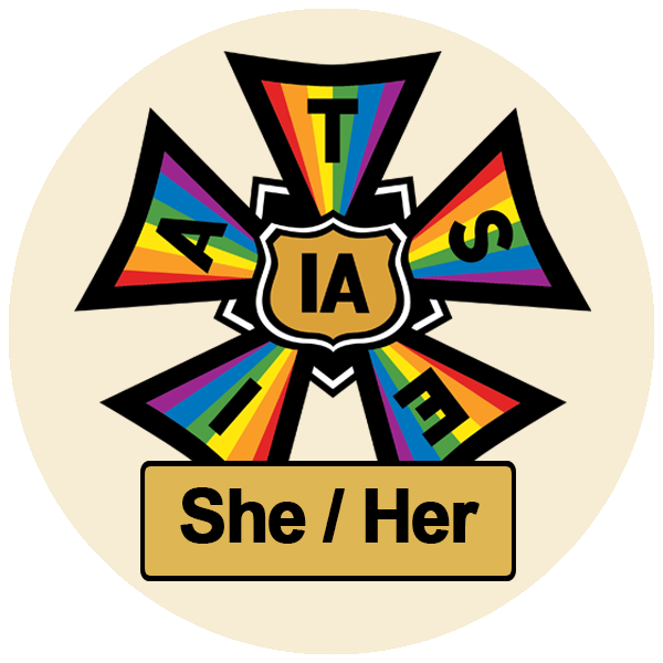 IATSE Pride Pronoun Stickers