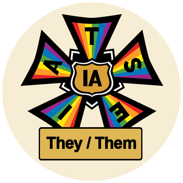 IATSE Pride Pronoun Stickers