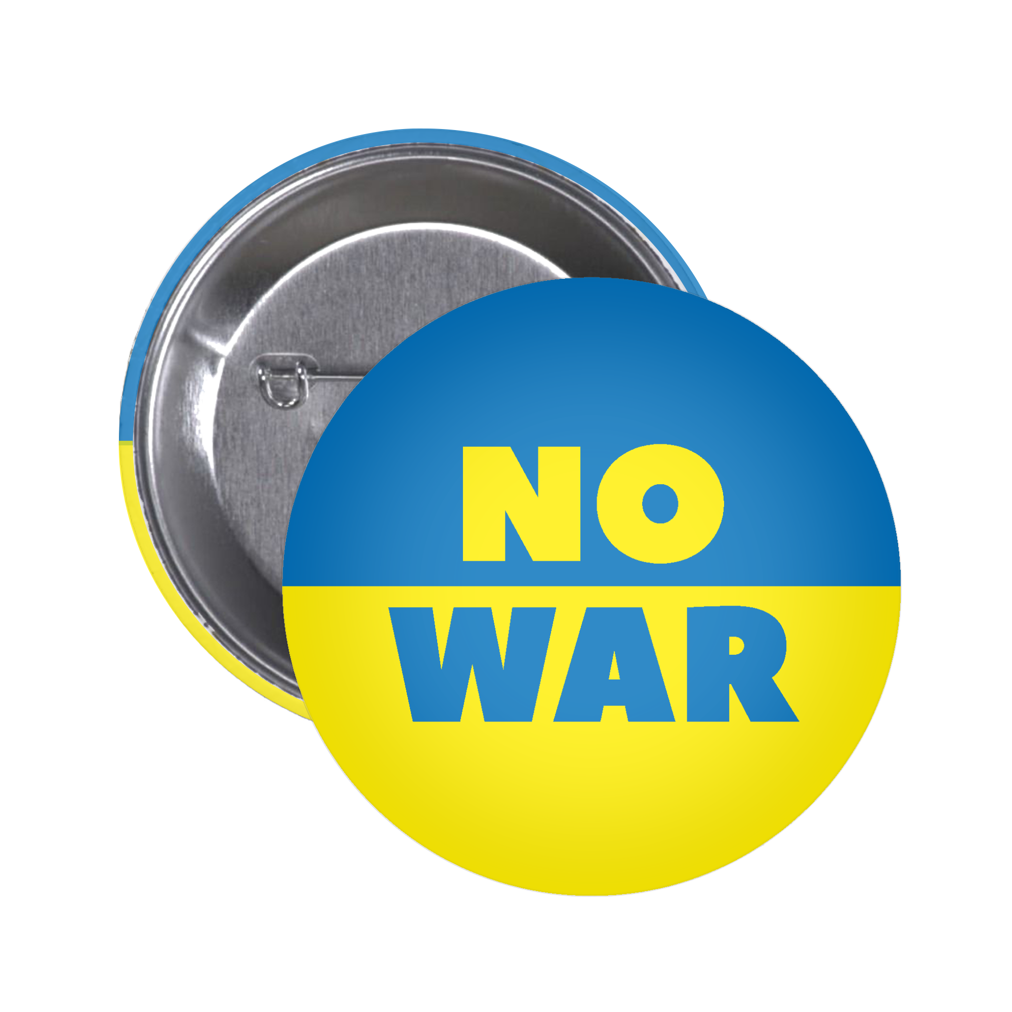 5 X No War Buttons - Stand with Ukraine