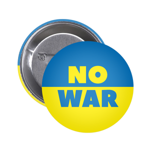 5 X No War Buttons - Stand with Ukraine